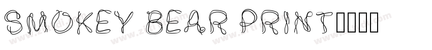 Smokey Bear Print字体转换